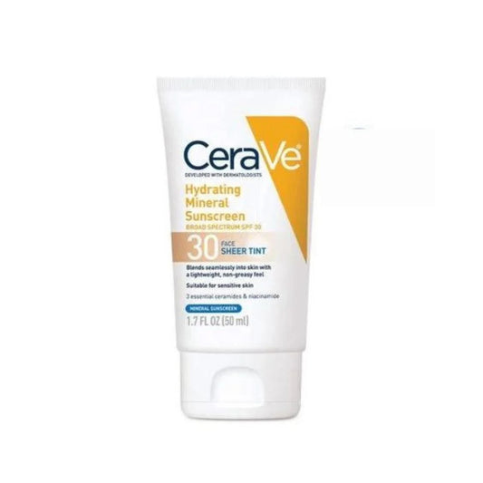 سيرافي واقي شمسي 50 مل CeraVe Hydrating Mineral Sunscreen Face Sheer Tint SPF 30