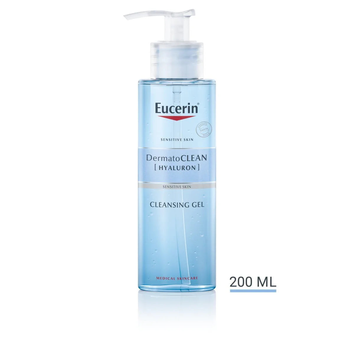 يوسيرين ديرماتو كلين [هيَالورون] جل منظف 200 مل  Eucerin DermatoCLEAN [HYALURON] Cleansing Gel.