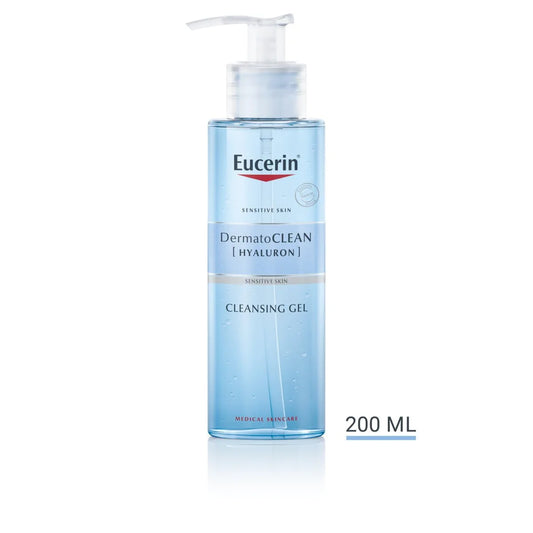 يوسيرين ديرماتو كلين [هيَالورون] جل منظف 200 مل  Eucerin DermatoCLEAN [HYALURON] Cleansing Gel.