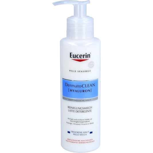 حليب منظف لطيف للبشرة الحساسة والجافة ديرماتوكلين من يوسيرين 200 مل Eucerin DermatoCLEAN Mild Cleansing Milk For Dry Sensitive Skin 200ml
