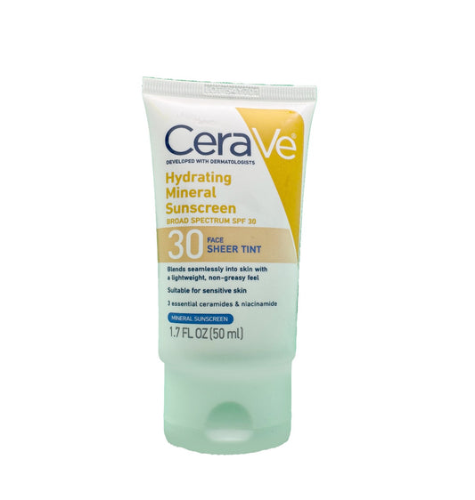 سيرافي واقي شمسي 50 مل CeraVe Hydrating Mineral Sunscreen Face Sheer Tint SPF 30