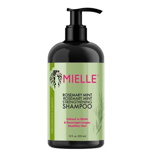 شامبو تقوية الشعر بالروزماري والنعناع من ميلي 355 مل Mielle Rosemary Mint Strengthening Shampoo.